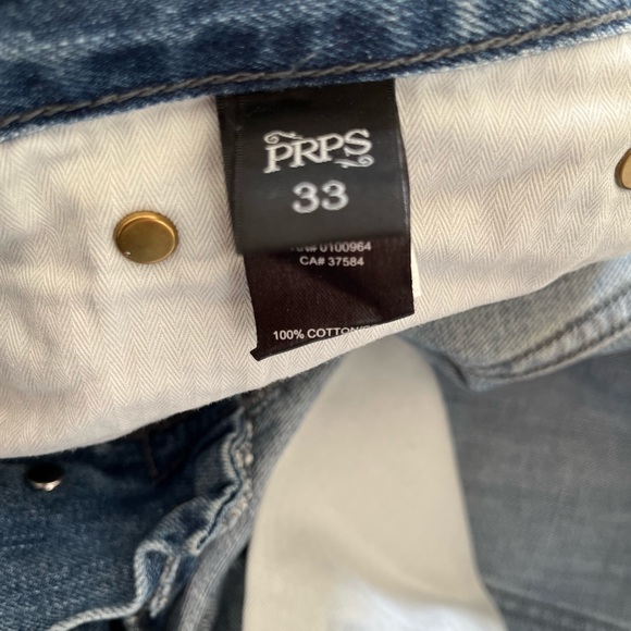 Men’s PRPS Demon distressed denim - Picture 6 of 7